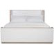 Monterey Hawthorne Light and Cream Performance Fabric King Upholstered Panel Bed