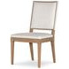 Monterey Hawthorne Light and Cream Upholstered Side Chair with Nailhead Trim