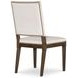 Monterey Hawthorne Dark and Cream Upholstered Side Chair with Nailhead Trim