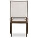 Monterey Hawthorne Dark and Cream Upholstered Side Chair with Nailhead Trim