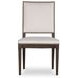 Monterey Hawthorne Dark and Cream Upholstered Side Chair with Nailhead Trim
