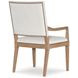 Monterey Hawthorne Light and Cream Upholstered Arm Chair with Nailhead Trim