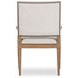 Monterey Hawthorne Light and Cream Upholstered Arm Chair with Nailhead Trim