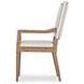Monterey Hawthorne Light and Cream Upholstered Arm Chair with Nailhead Trim