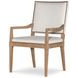 Monterey Hawthorne Light and Cream Upholstered Arm Chair with Nailhead Trim