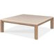 Monterey Hawthorne Light and Beige Square Travertine Top Occasional Table Set
