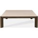 Monterey Hawthorne Dark and Beige Square Travertine Top Occasional Table Set