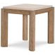 Monterey Hawthorne Light and Beige Square Travertine Top Occasional Table Set
