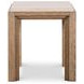 Monterey Hawthorne Light and Beige Square Travertine Top Lamp Table