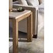 Monterey Hawthorne Light and Beige Square Travertine Top Lamp Table