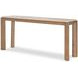 Monterey Hawthorne Light and Beige Rectangular Travertine Top Console Table