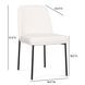 Sydney Cream Upholstered Dining Chair Set of 2