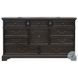 Hickory Creek Brown Velvet 10 Drawer Dresser