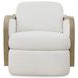 Wilma White Performance Fabric Swivel Chair