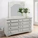 Highland Cathedral White 8 Drawer Dresser and Mirror
