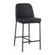 Sydney Black Upholstered Counter Height Stool Set of 2