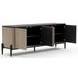 Madera Chocolate Koto Matte and Modern Walnut 4 Door Sideboard