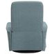 Gemini Snazzy Blue Manual Swivel Glider Recliner