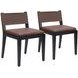 Roxas Brown Dining Chair Set Of 2