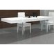 Cloud White High Gloss 78" Rectangular Dining Table