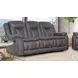 Morello Gray Power Reclining 88" Sofa Power Footrest