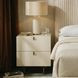 Winfield Cream And Antique Brass Small Nightstand