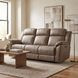 Centeroak Sandy Brown Double 84" Reclining Sofa