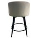 Metal Base Barstools Champagne Performance Fabric Swivel Barrel Bar Stool