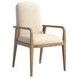Verge Beige Upholstered Arm Chair