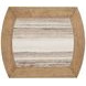 Bradford Riverbed Beige Rectangular Marble Top End Table