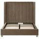 Chandler Caramel and Natural Gray Oak King Upholstered Panel Bed