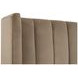Chandler Caramel and Natural Gray Oak King Upholstered Panel Bed