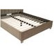 Chandler Caramel and Natural Gray Oak King Upholstered Panel Bed