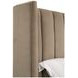 Chandler Caramel and Natural Gray Oak King Upholstered Panel Bed