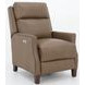 Charlotte Cashmere Taupe Leather Power Recliner with Power Headrest