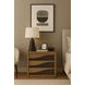 Blue Mallee Brown and Black 3 Drawer Bachelors Chest