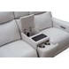 Chester Denisa Soft White Leather 76" Power Reclining Loveseat with Console and USB Charging