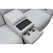 Chester Denisa Soft White Leather 76" Power Reclining Loveseat with Console and USB Charging