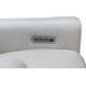 Chester Denisa Soft White Leather 76" Power Reclining Console Loveseat with Power Lumbar and USB Charging