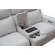Chester Denisa Soft White Leather 76" Power Reclining Console Loveseat with Power Lumbar and USB Charging