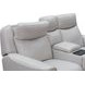 Chester Denisa Soft White Leather 76" Power Reclining Console Loveseat with Power Lumbar and USB Charging