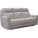 Chester Denisa Soft White Leather 85" Power Reclining Sofa with Power Lumbar and USB Charging