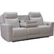Chester Denisa Soft White Leather 85" Power Reclining Sofa with Power Lumbar and USB Charging