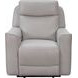 Chester Denisa Soft White Leather Power Recliner with Power Lumbar