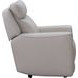 Chester Denisa Soft White Leather Power Recliner with Power Lumbar