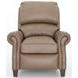 Churchill Cashmere Taupe Leather Push Thru The Arms Recliner