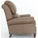 Churchill Cashmere Taupe Leather Push Thru The Arms Recliner