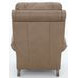 Churchill Cashmere Taupe Leather Push Thru The Arms Recliner
