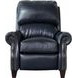Churchill Shoreham Blue Leather Push Thru The Arms Recliner with Nailhead Trim