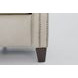 Churchill Cashmere Stone Leather Push Thru The Arms Recliner with Nailhead Trim
